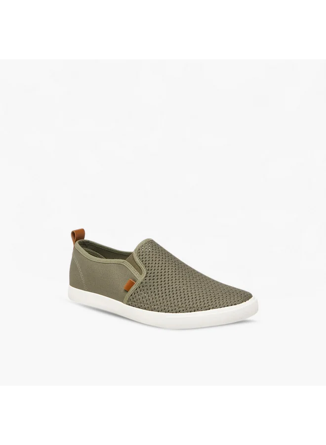 Lee Cooper Men's Mesh Textured Slip-On Loafers