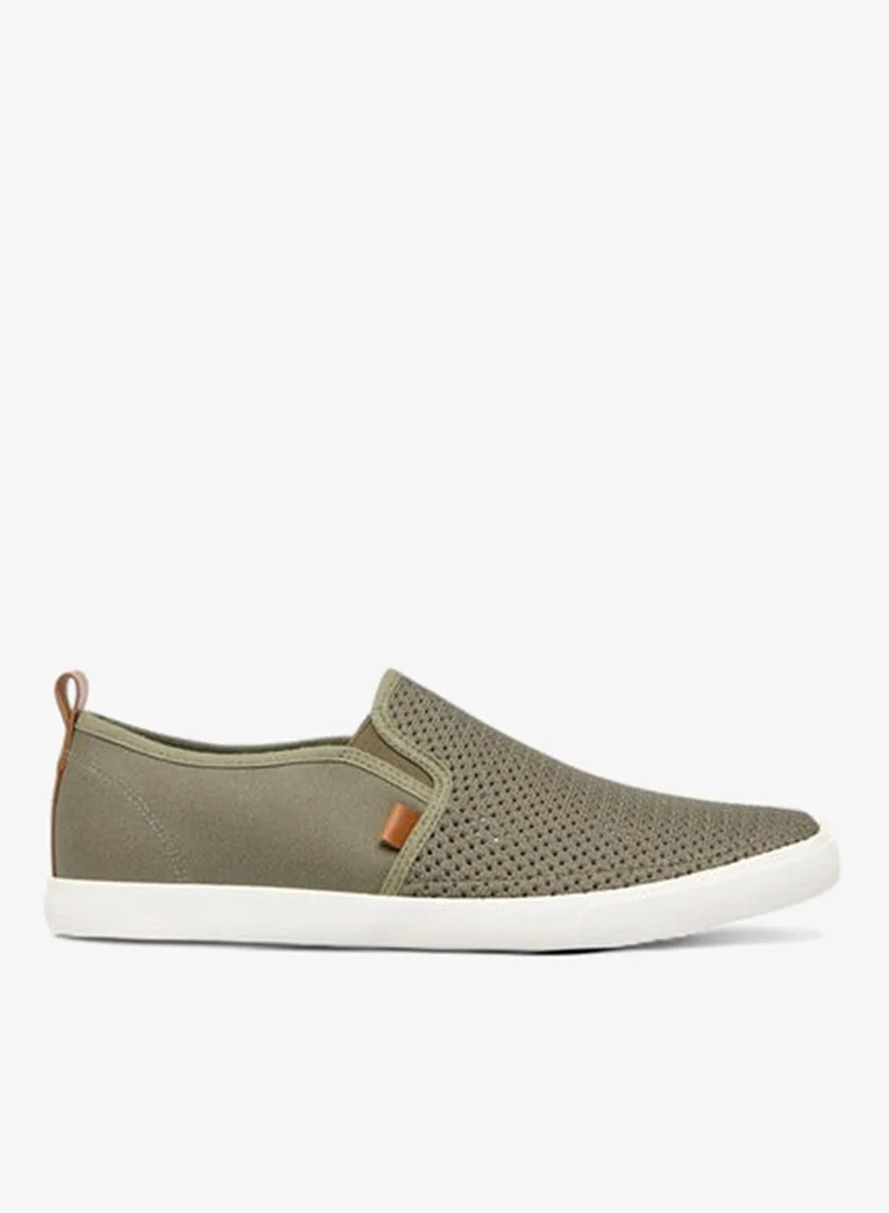 Men's Mesh Textured Slip-On Loafers