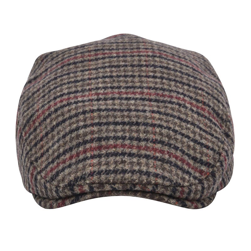 STARANCE Men Hat Wool Blend Newsboy Ivy Tweed Flat Cap (Houndstooth Coffee, 7 1/4) - Image 4
