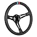 GONMOT 3 Color Stitching Racing Steering Wheel Microfiber Leather 138350mm Drifting Deep Dish Steering Wheel For Car and Simulation PC Game - Image 2
