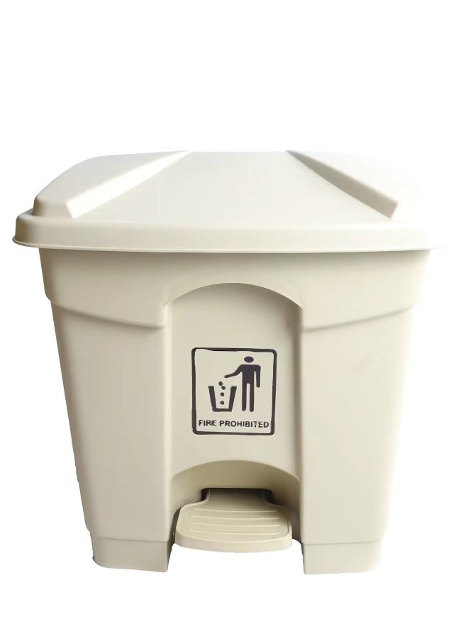 AKC - AKC Beige Trash Can Container 30-Liter Garbage Bin - Image 1