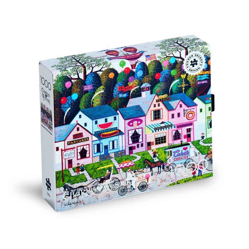 Buffalo Games - Silver Select - Charles Wysocki - Charles Wysocki - Confection Street - 1000 Piece Jigsaw Puzzle For Adults -Challenging Puzzle Perfect for Game Nights - Finished Size is 26.75 x 19.75 - Image 2