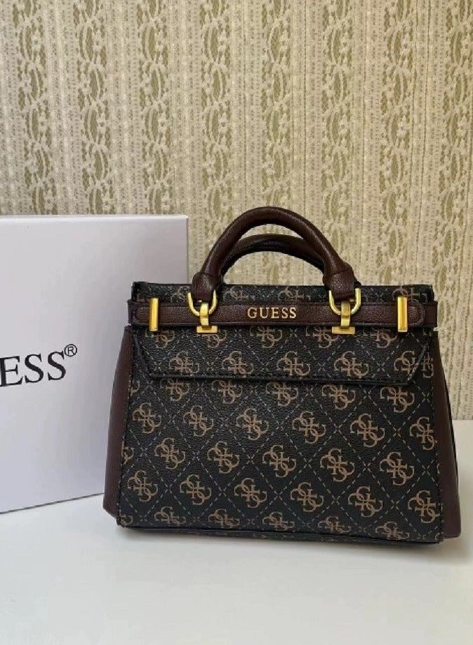 GUESS Sestri Pebbled Faux Leather Satchel Bag  - Image 3