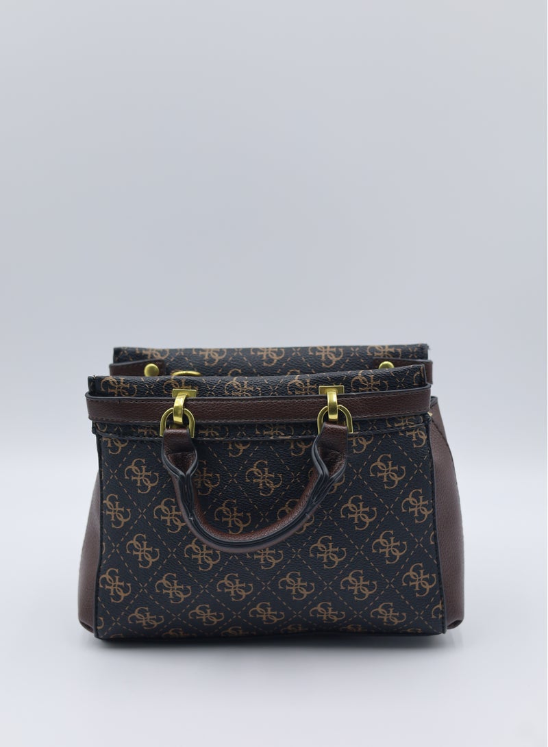 GUESS Sestri Pebbled Faux Leather Satchel Bag  - Image 2