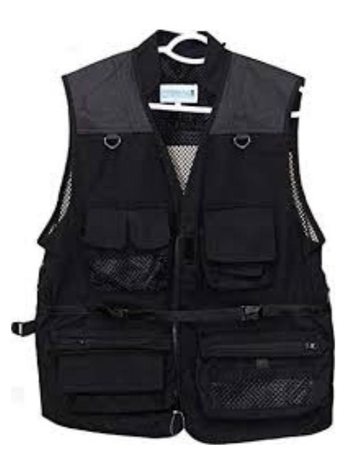 PROMAGE PROMAGE CAMERA JACKET WOVEN SLEEVELESS Z SECURITY BLACK M  - Image 2