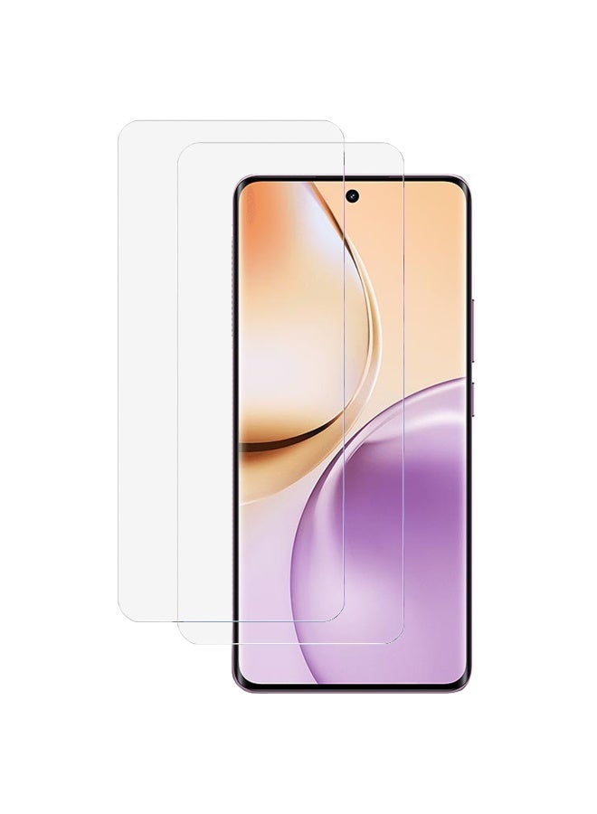 SanHu 2 Piece Pack for realme 14 Pro 5G Screen Protector - Full Coverage Delicate Touch Tempered Glass Screen Protector for realme 14 Pro 5G，Clear - Image 1