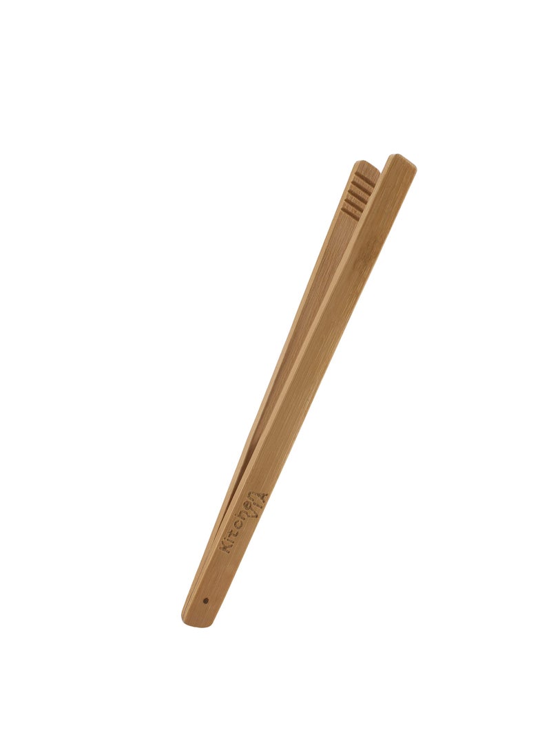 KitchenVIA Toaster Buddy Carbonized Bamboo Tongs Your Versatile Kitchen Companion by KitchenVIA 