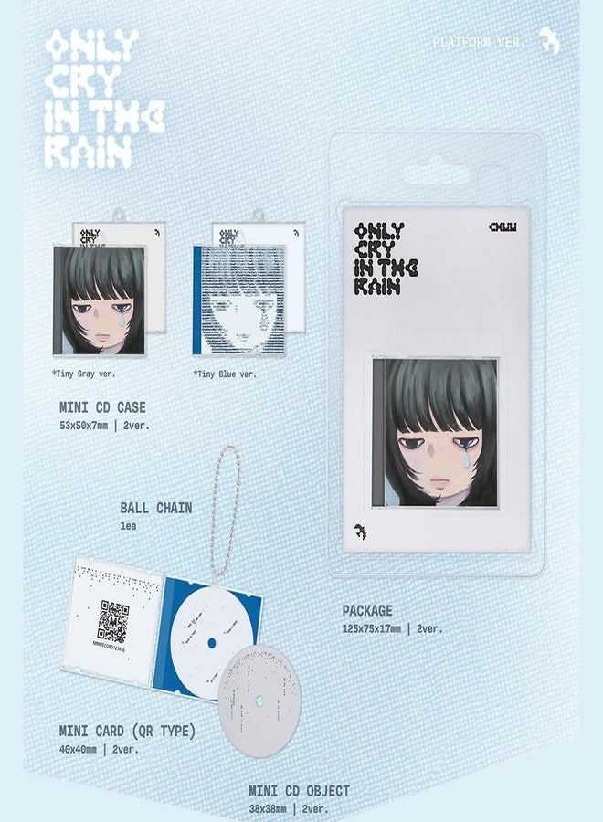 الألبوم المصغر الثالث [Only cry in the rain] (إصدار Tiny Gray) علبة قرص مضغوط مصغر + سلسلة كروية + بطاقة صغيرة (من نوع QR) + عبوة + قرص مضغوط مصغر + بطاقة صورة سيلفي + بطاقتان صور إضافيتان - Image 2