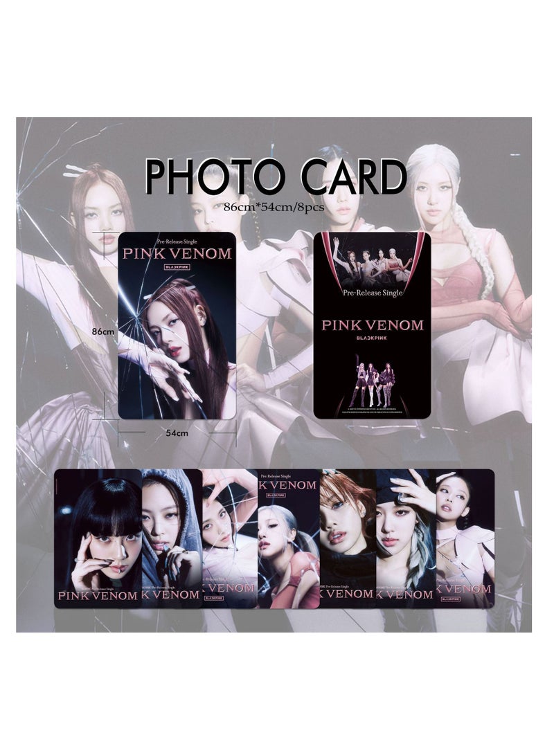 Black Pink New Album Pink Venom Photo Card