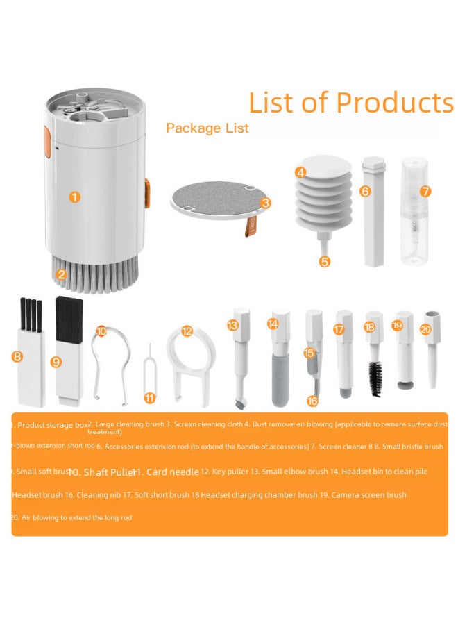 Digital Computer Cleaning Supplies Computer Keyboard Cleaner Spray Bottle Screen Cleaning Kit Mouse Pad Cleaner Brush-Color:Q21 Electric Vacuum Cleaning Suit (no Water) - Image 4