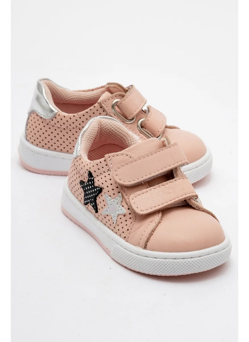 Mnpc Girls Powder Genuine Leather Anatomical Casual Shoes