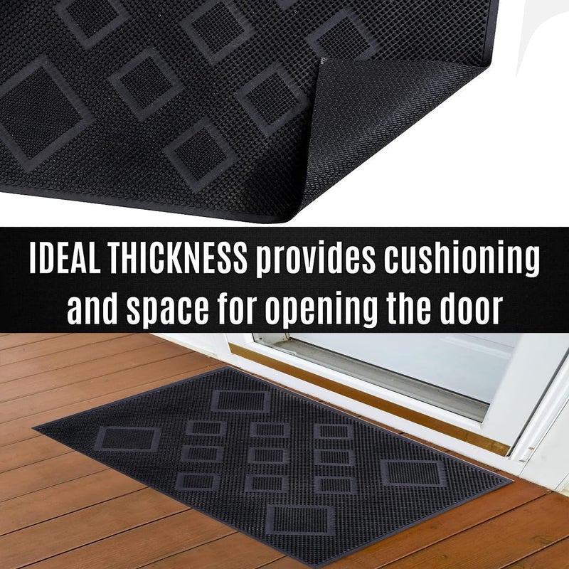STARNSTYLE Anti Skid PVC Rubber Mat for Floor Large Size Home Entrance Commercial Waterproof Mud Dirt Trapper Indoor Outdoor Carpet Plastic Non Slip for Hotel Office - Image 5