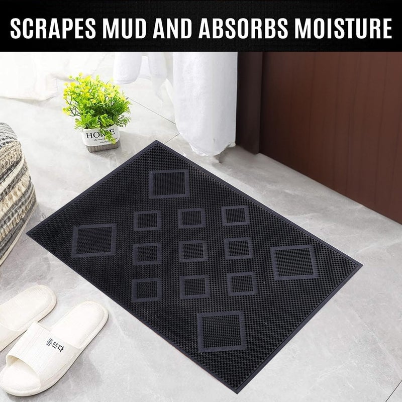 STARNSTYLE Anti Skid PVC Rubber Mat for Floor Large Size Home Entrance Commercial Waterproof Mud Dirt Trapper Indoor Outdoor Carpet Plastic Non Slip for Hotel Office - Image 3