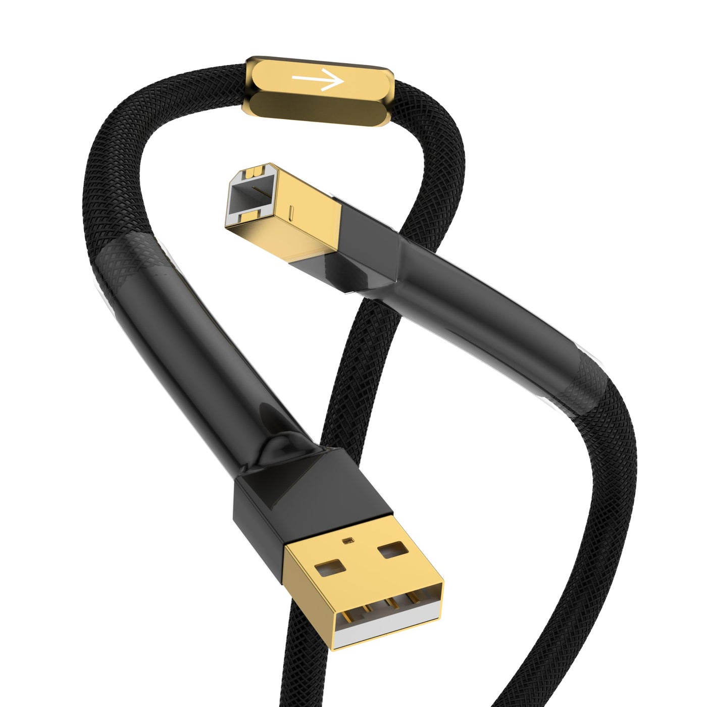 Viborg HiFi USB Cable 3.3FT Type A Male to Type B Male Audio Digital Cable Printer Scanner Cord USB 2.0 for DAC, Decoder, Printer, Scanner