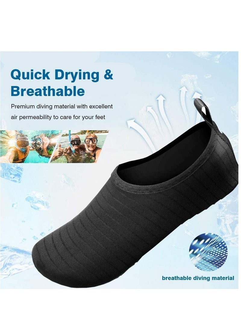 SYOSI Water Shoes for Women Men Kids, Barefoot Quick-Dry Aqua Water Socks Slip-on Swim Beach Shoes for Snorkeling Surfing Kayaking Beach Walking Yoga - Image 2