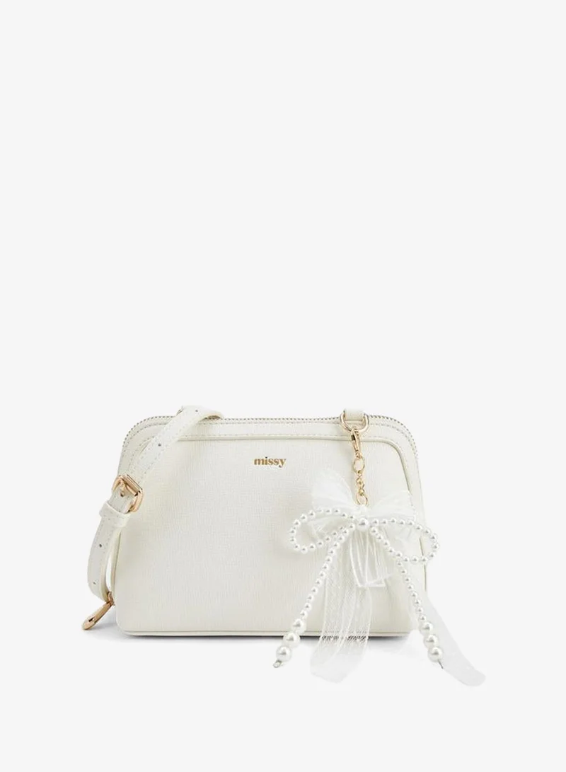 MISSY Charm Accent Crossbody Bag With Detachable Strap