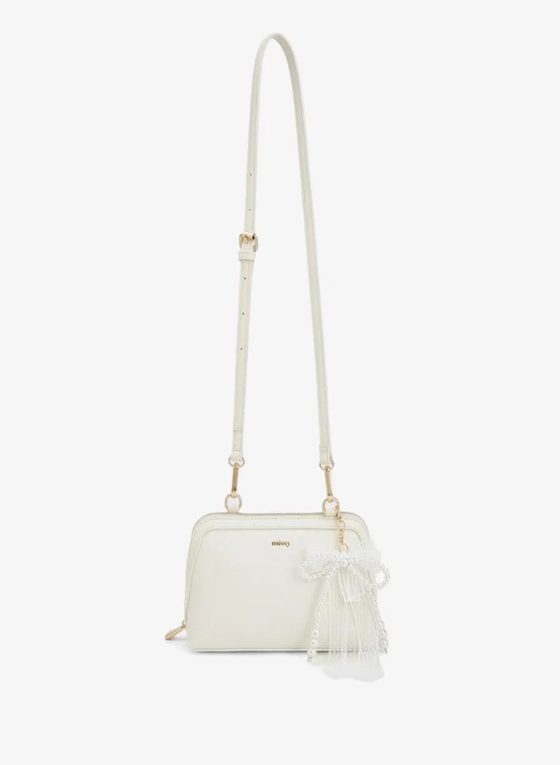 MISSY Charm Accent Crossbody Bag With Detachable Strap