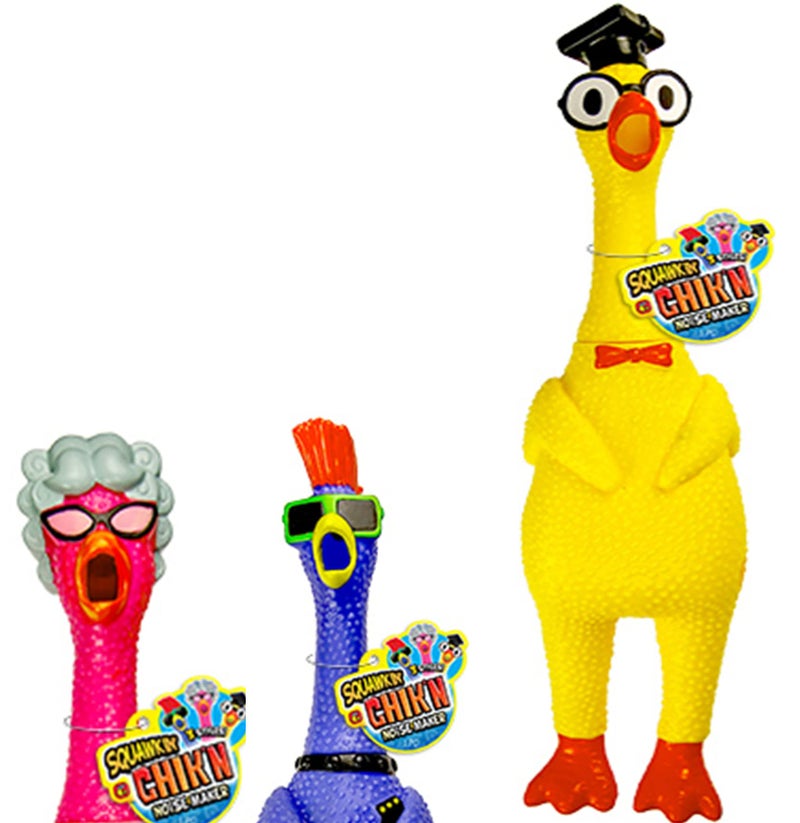 JARU Jumbo Screaming Chicken Toy 1 Pack Squishy Chicken Toys for Kids Funny Noise Maker Prank Gag Gifts Sensory Stress Relief Rubber Chicken Dog Toy 17041p - Image 2