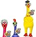 JARU Jumbo Screaming Chicken Toy 1 Pack Squishy Chicken Toys for Kids Funny Noise Maker Prank Gag Gifts Sensory Stress Relief Rubber Chicken Dog Toy 17041p - Image 3