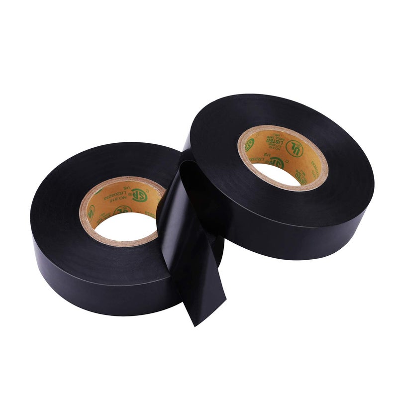 Lichamp 10-Pack Black Electrical Tape Waterproof, 3/4 in x 66ft, Industrial Grade UL/CSA Listed High Temp Electrical Tape Electric Super Vinyl - Image 4
