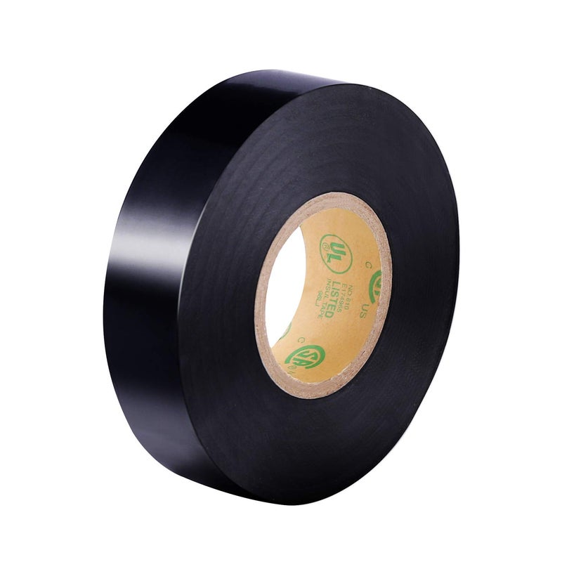 Lichamp 10-Pack Black Electrical Tape Waterproof, 3/4 in x 66ft, Industrial Grade UL/CSA Listed High Temp Electrical Tape Electric Super Vinyl - Image 3