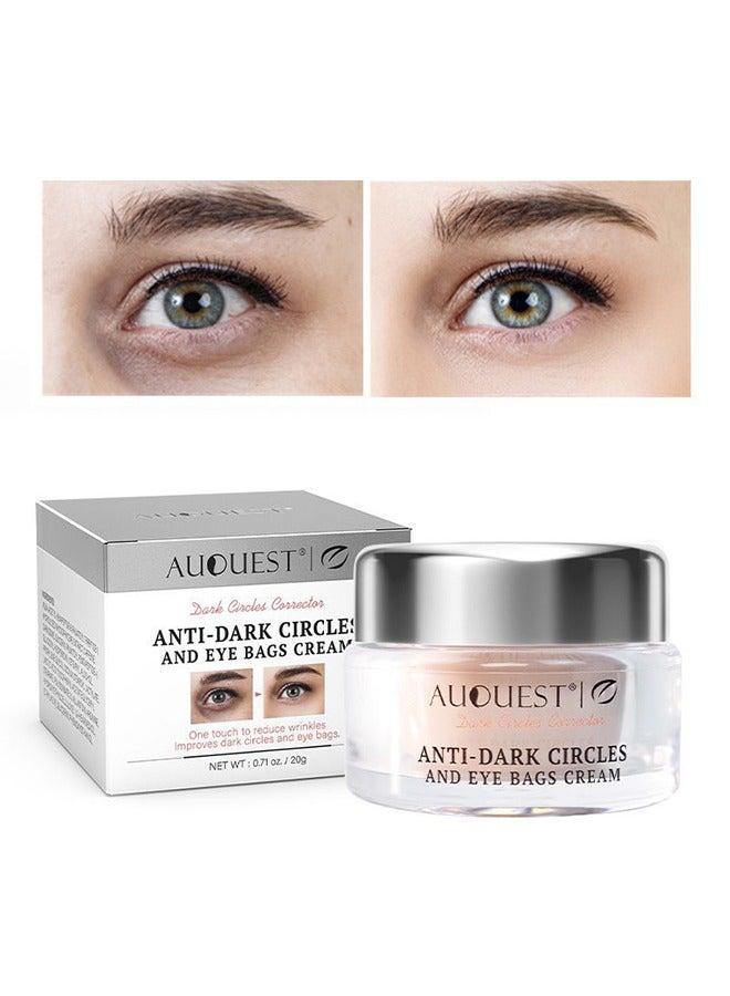 AuQuest Anti Dark Circles And Eye Bags Cream 20g, Fade Dark Circles, Remove Fine Lines and Eye Bags, Anti-Wrinkle Anti-Aging Firming Brighten Skin Cream, Eye Care Cream - Image 1