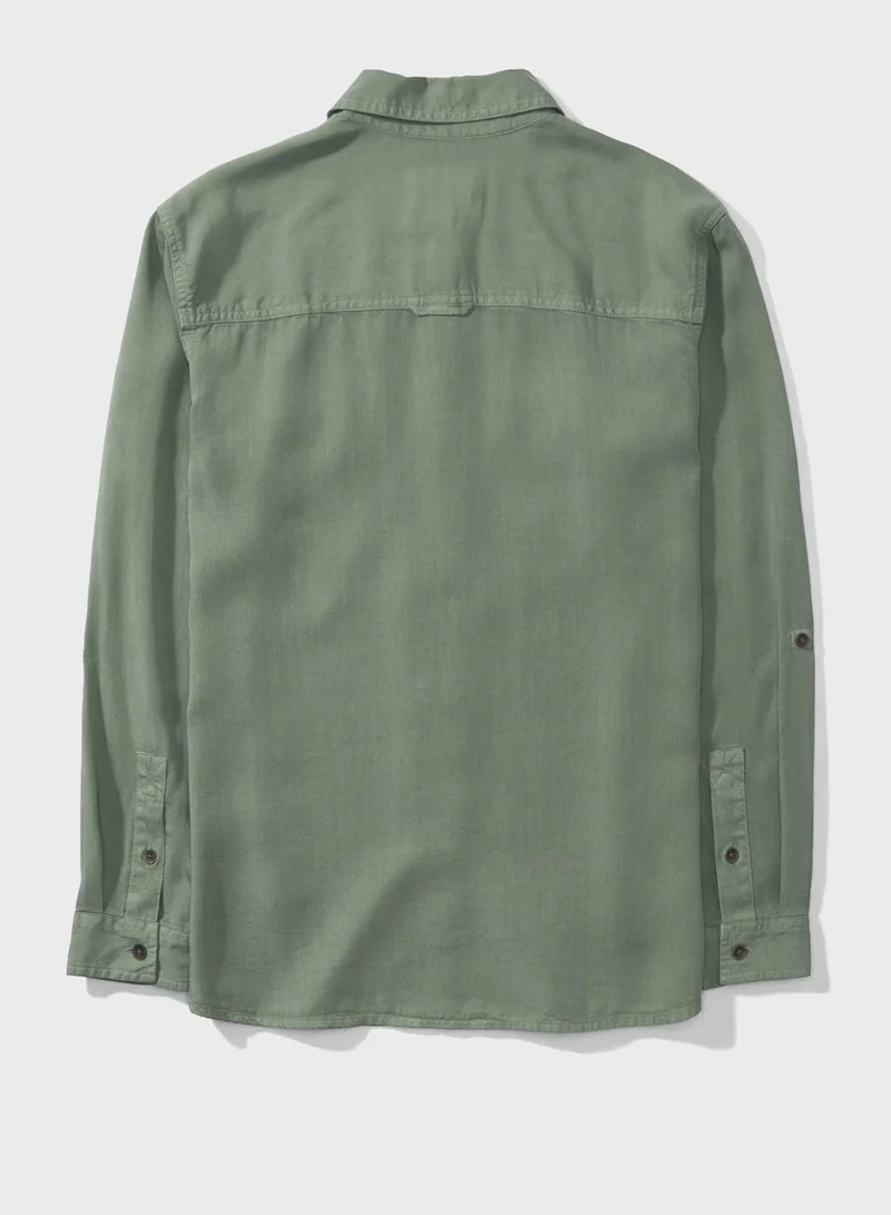 American Eagle Pocket Detail Button Down Shirt