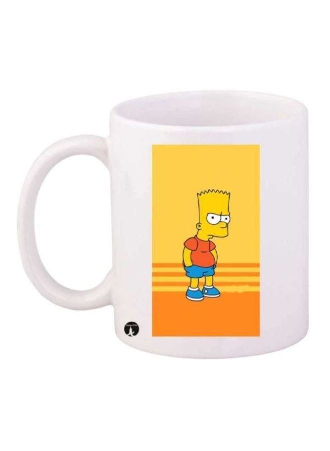 RYN The Simpsons Printed Mug White/Yellow/Orange