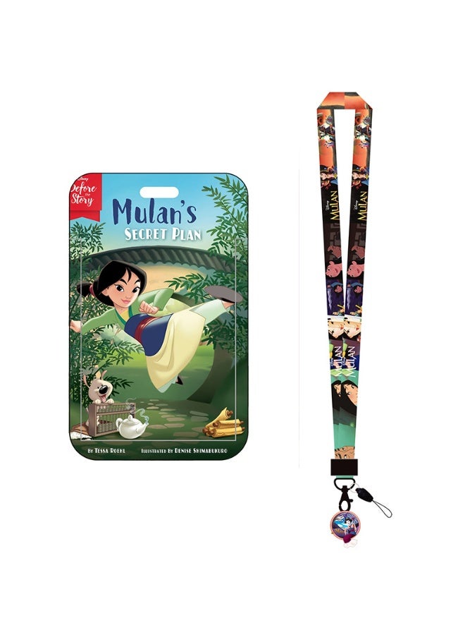 NIBEMINENT 1 - Piece MulanABS Kpop Photo Card Holder Pendant Key Chain ID Badge Holder ID Card Holder Photo Card Protector for School ID Office ID Access Card for Women Girls