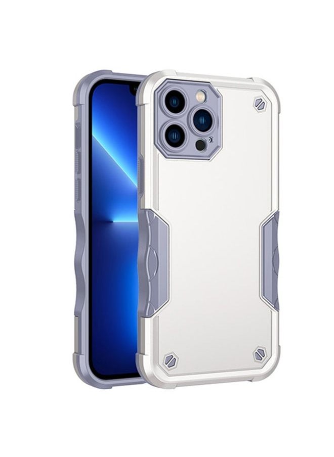 Generic Case Cover For iPhone 13 Pro Non-slip Armor Phone Case White 