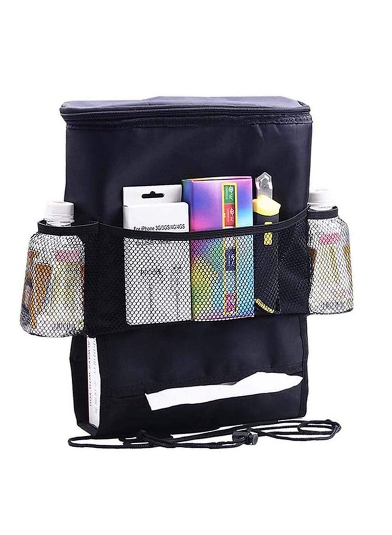 SYOSI Car Seat Organizer/Auto Seat Back Organizer/Multi-Pocket Travel Storage Bag/Insulated Car Seat Back Drinks Holder Cooler/Storage Bag Cool Wrap Bottle Bag(Heat-Preservation) - Image 1