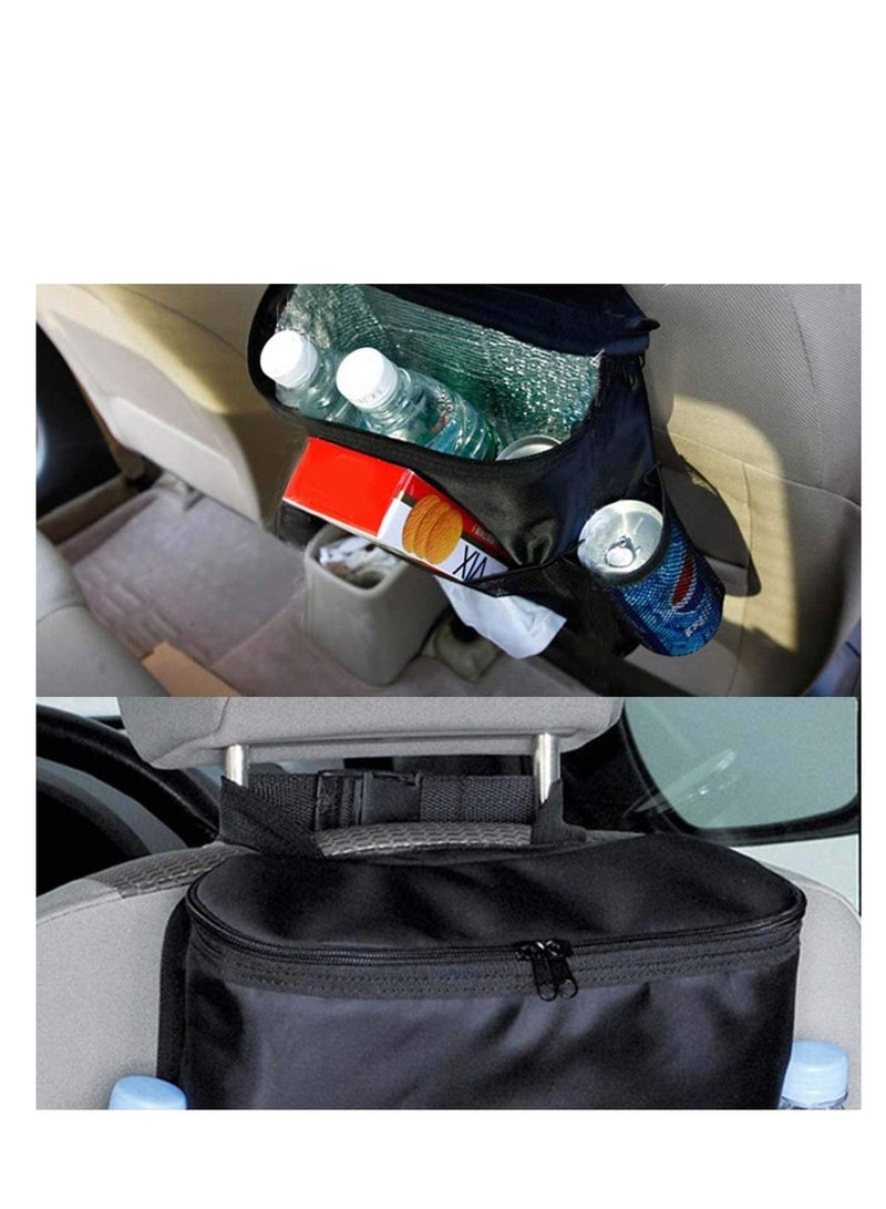 SYOSI Car Seat Organizer/Auto Seat Back Organizer/Multi-Pocket Travel Storage Bag/Insulated Car Seat Back Drinks Holder Cooler/Storage Bag Cool Wrap Bottle Bag(Heat-Preservation) - Image 3