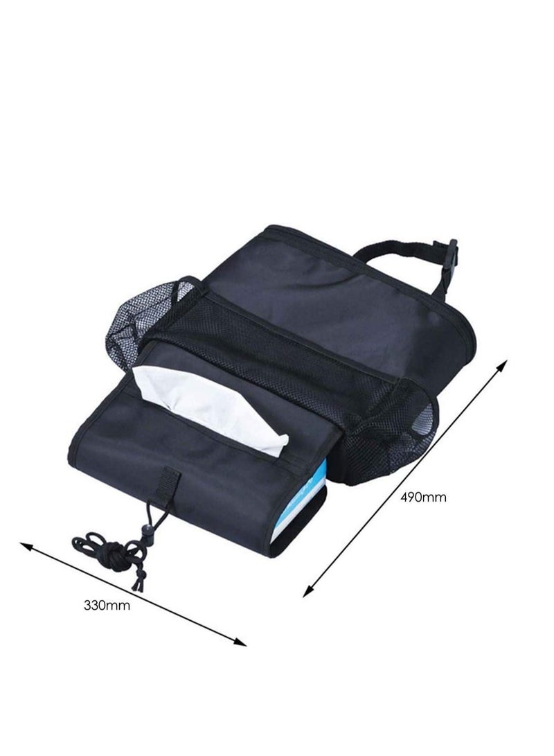 SYOSI Car Seat Organizer/Auto Seat Back Organizer/Multi-Pocket Travel Storage Bag/Insulated Car Seat Back Drinks Holder Cooler/Storage Bag Cool Wrap Bottle Bag(Heat-Preservation) - Image 5