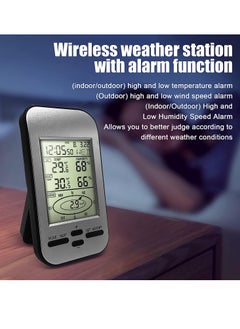 Excefore Home Wireless Weather Stations, Multifunctional Wireless Weather Station with Measure Temperature, Humidity, Wind Speed/Wind Direction, Alarm Clock  - Image 3