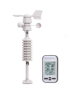 Excefore Home Wireless Weather Stations, Multifunctional Wireless Weather Station with Measure Temperature, Humidity, Wind Speed/Wind Direction, Alarm Clock  - Image 1