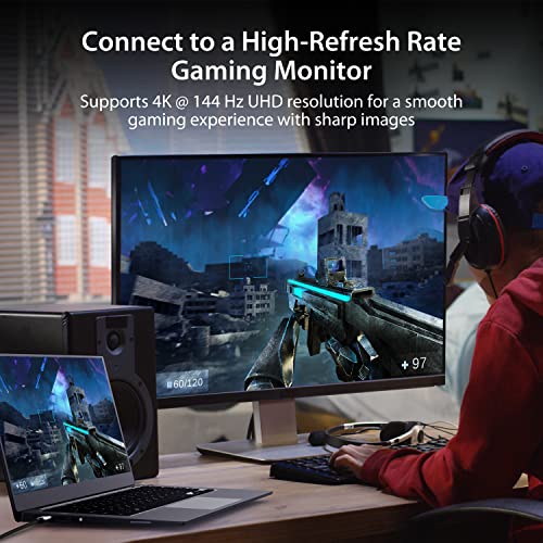 j5create USB Type C to HDMI Cable- 5.9FT / 1.8m (8K@60Hz, 4K@120Hz) with RGB LED Light for MacBook Pro, MacBook Air, iPad Pro, Samsung Galaxy, Surface Pro, Dell, HP (JCC157) - Image 5