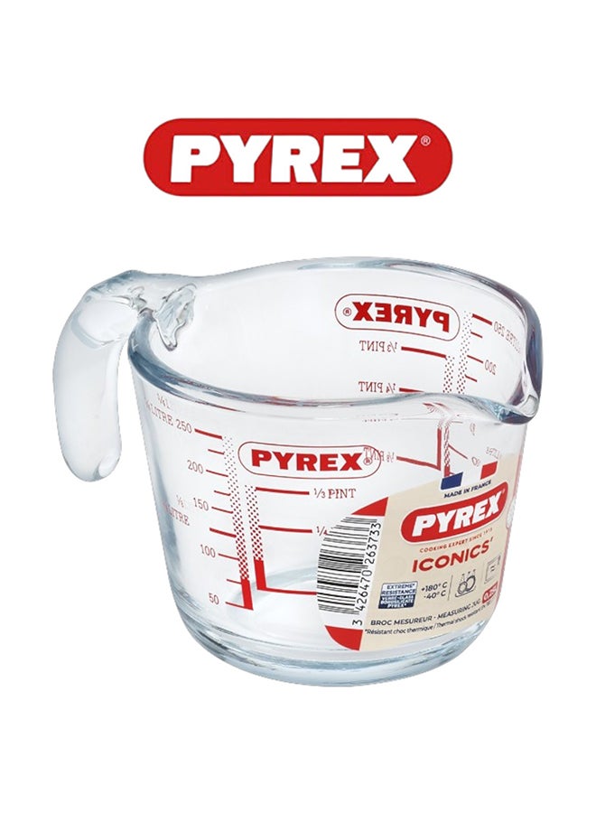 Pyrex Measuring Jug - Durable & Versatile Kitchen Tool Clear 0.25Liters - Image 1