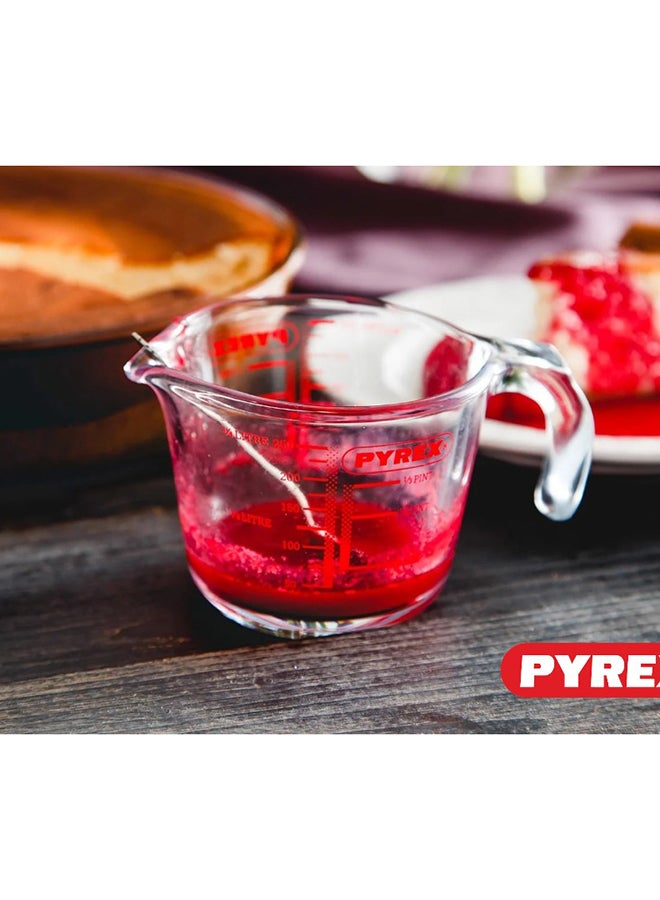 Pyrex Measuring Jug - Durable & Versatile Kitchen Tool Clear 0.25Liters - Image 3