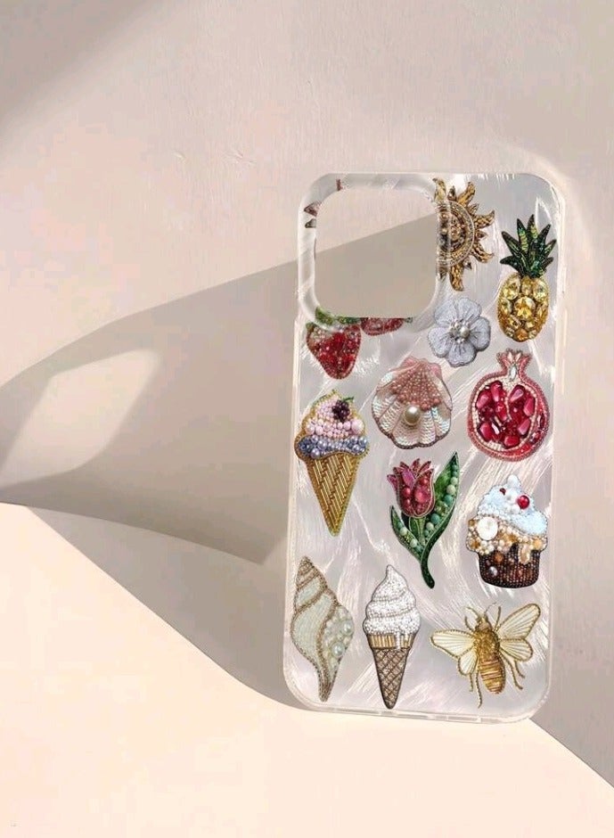 أميزينغز غطاء حماية جراب آيفون 12 برو ماكس مقاوم للإنزلاق بتصميم ستيكرات - Image 3