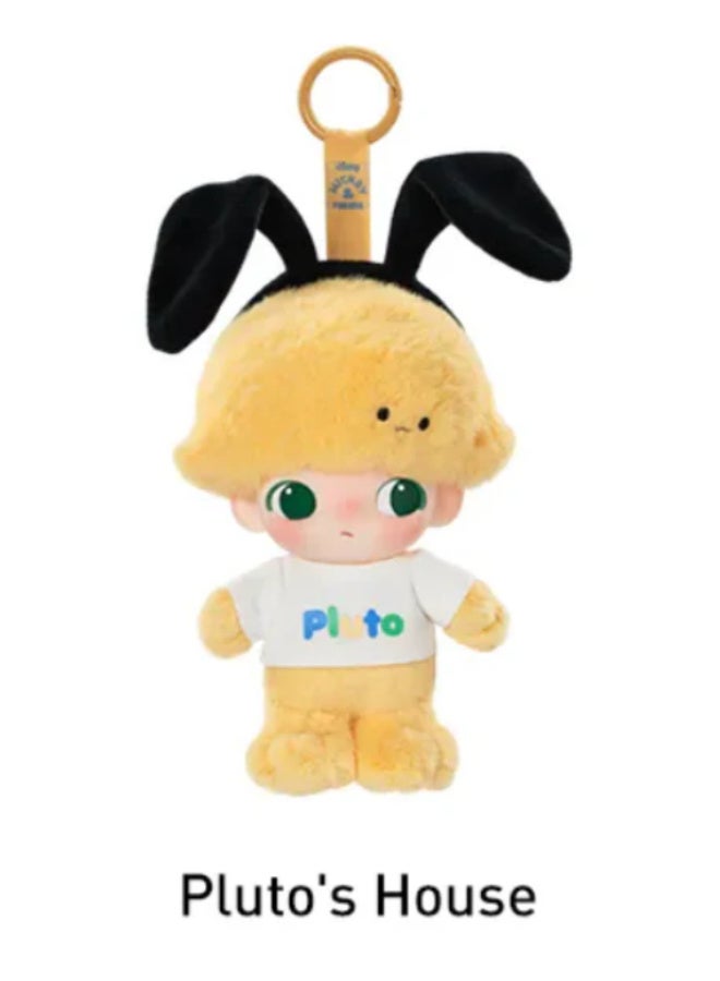 🏠 سلسلة مفاتيح ديمو – Pluto's House   تصميم لطيف مستوحى من شخصية بلوتو، بقبعة على شكل آذان الكلب باللون الأسود وجسم أصفر ناعم.   🧸 دمية قطيفة ناعمة بتيشيرت أبيض مكتوب عليه "Pluto"، مثالية كإكسسوار للحقائب أو المفاتيح.   ✨ خيار رائع لمحبي بلوتو وشخصيات ديزني وديمو! - Image 1
