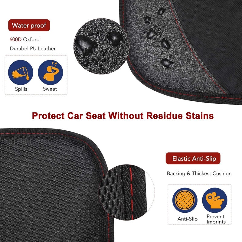 Beicarin Car Seat Protector Cushion Mat, 2 Pack with Organizer Pocket, Waterproof and Non-Slip for SUV, Sedan, Truck - Image 5