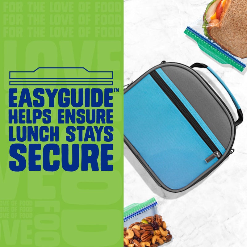 Ziploc Sandwich and Snack Bags with EasyGuide Texture, Plastic Storage Bags with Grip 'n Seal Technology, 270 Bags Total - Image 3