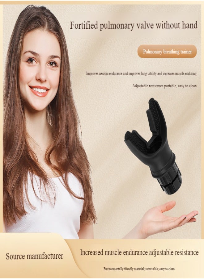 Generic Lung breathing trainer, adjustable resistance, improve lung capacity and abdominal strength, inspiratory muscle trainer equipment, endurance training, suitable for runners, athletes, sports enthusia  - Image 2