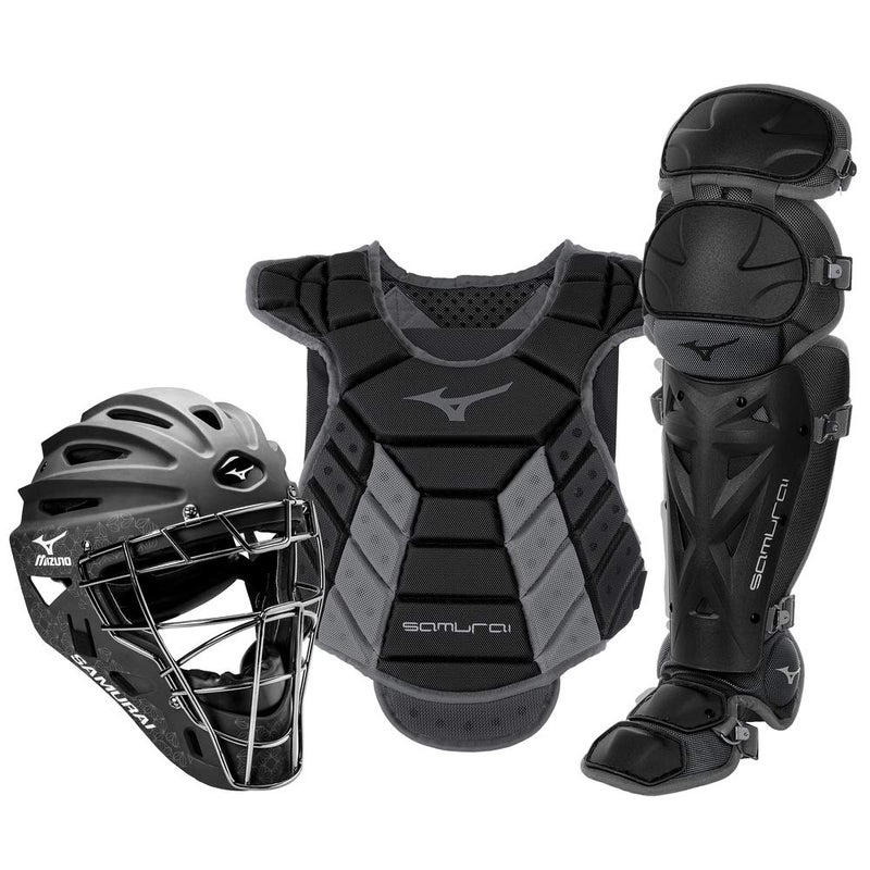 Mizuno Samurai Womens Boxed Catchers Gear Set BlackGrey 1416 Womens