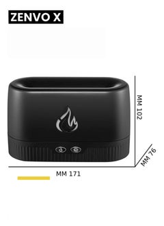 zenvo X Diffuser for Home 200ml Flame Aromatherapy Diffuser Essential Electric Humidifier for Room Aroma Oil Air Diffuser Mist Diffuser with 7 LED Light USB Powered  - Image 3