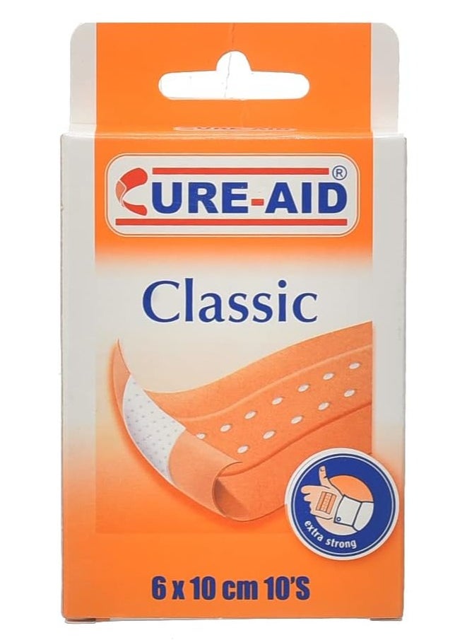 Cure aid Classic Plasters - 6x10cm 10pcs  - Image 1
