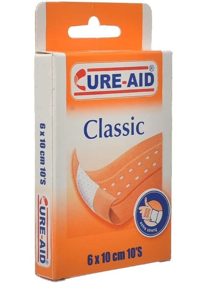 Cure aid Classic Plasters - 6x10cm 10pcs  - Image 2