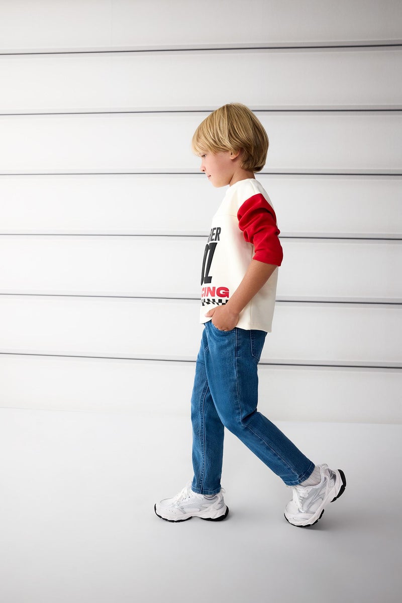 ديفاكتو بنطلون جينز بيبي اولادي قصة عادية بجيب - Image 2