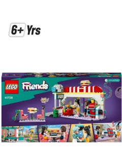 LEGO Friends Heartlake Downtown Diner Restaurant Playset, Toy for Kids Aged 6 Plus, Birthday Gift Idea with Liann, Aliya and Charli Mini-Dolls, 2023 Series Characters  - Image 1