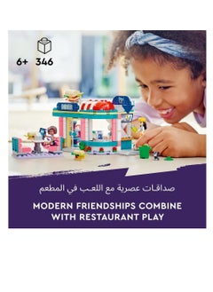 LEGO Friends Heartlake Downtown Diner Restaurant Playset, Toy for Kids Aged 6 Plus, Birthday Gift Idea with Liann, Aliya and Charli Mini-Dolls, 2023 Series Characters  - Image 3